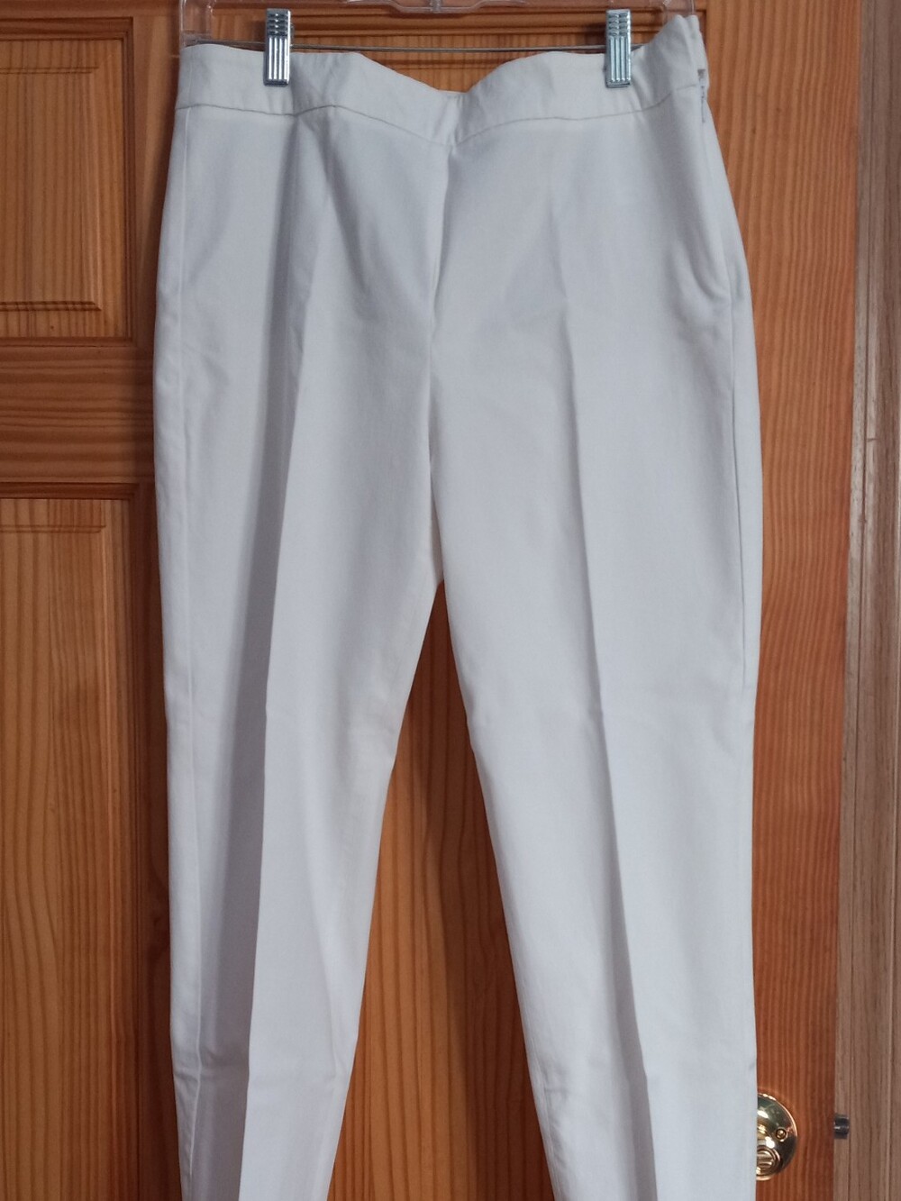 Womens White Pants - Classic Straight Fit